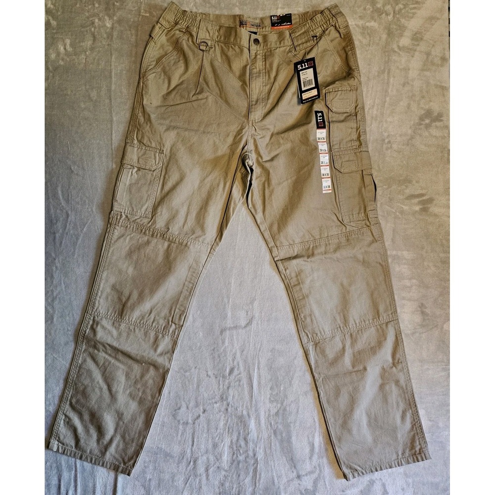 5.11 Tactical Pants Men's Size 38x36 Style 74251 Relaxed Fit Cargo Khaki